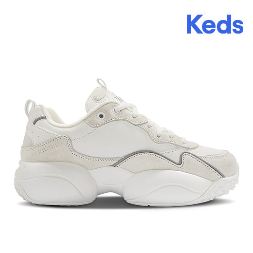 Women's Bounce Sneaker White/Silver — Versatile