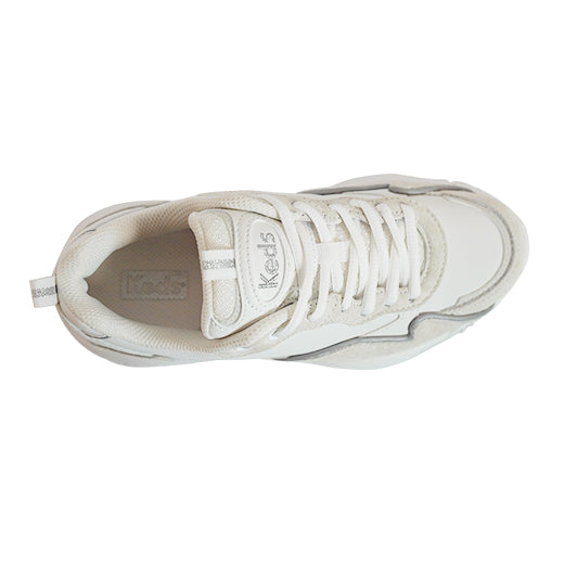 Women's Bounce Sneaker White/Silver — Versatile
