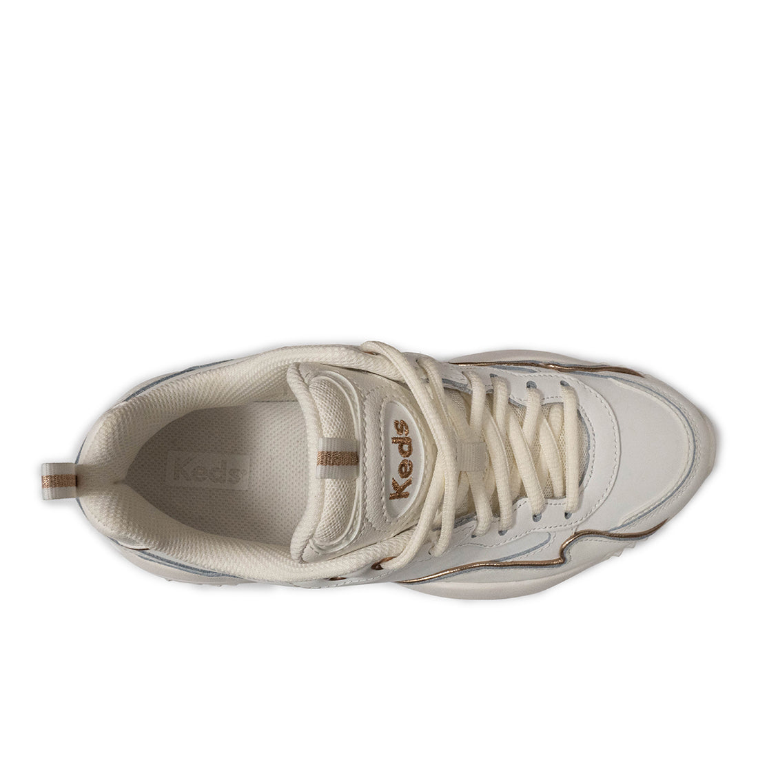 Keds Womens' Bounce SMU-24AW Snow White/Rose Gold — Timeless