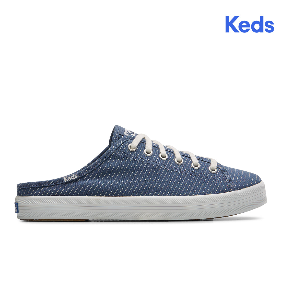 Women's Kickstart Mule Canvas Stripe Blue