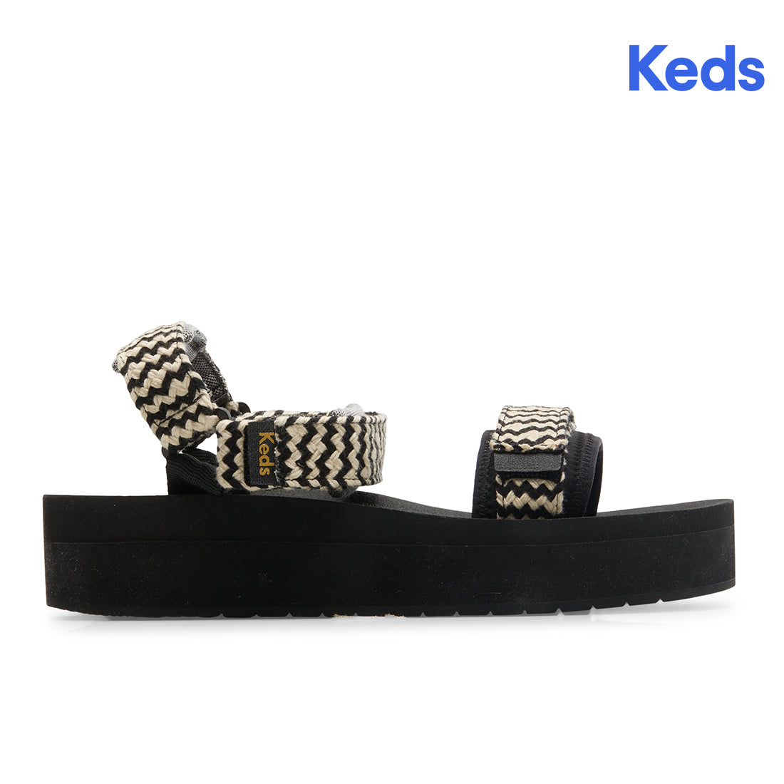 Women's Trio Platform Jute Sneaker Black — Elevated