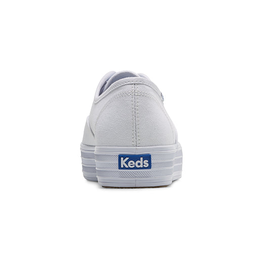 Women's The Platform Canvas Sneaker White — Elevated