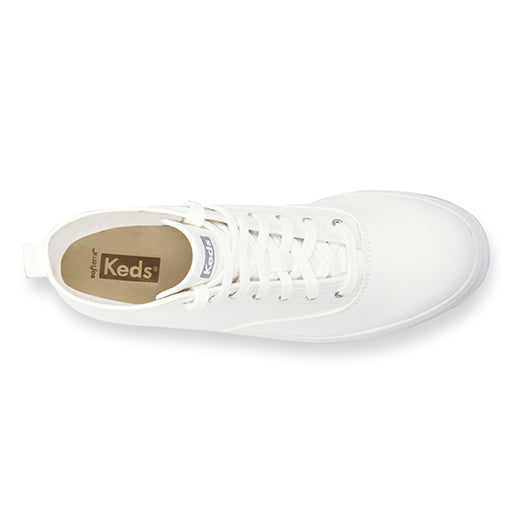 Women's The Platform Mid Lug Canvas Snow White — Elevated