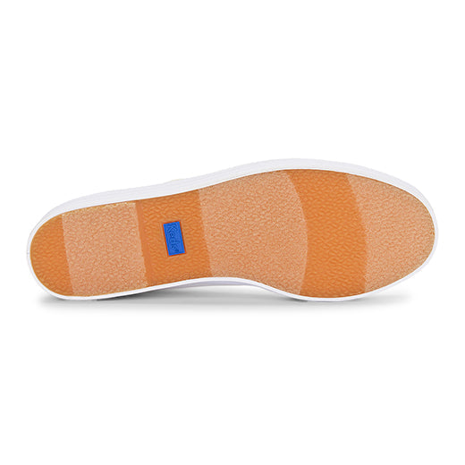 Women's Triple Up Canvas Piping White/Gold — Casual