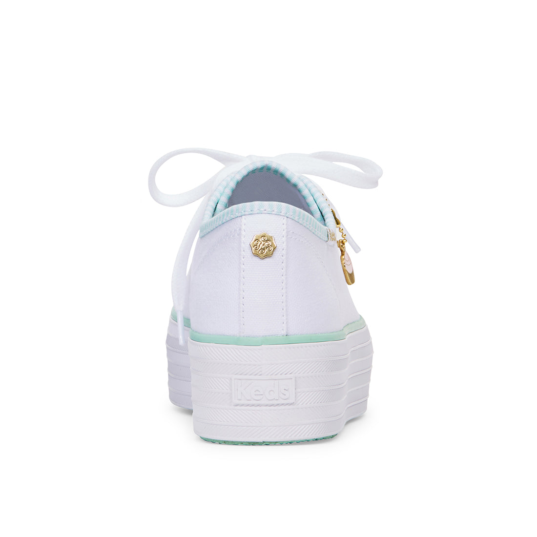 Women's Triple Up MB Piping Sneaker White/Green — Versatile