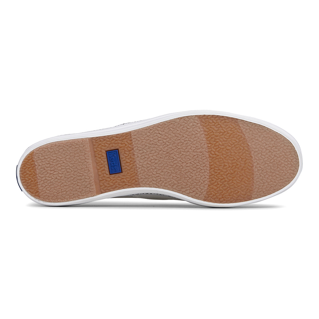 Women's The Platform Canvas Spot Stripe Foxing Sneaker White — Elevated