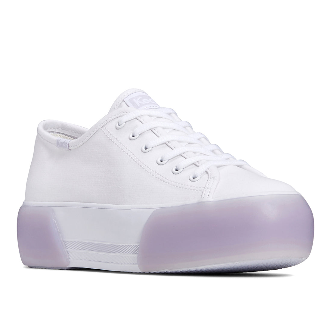 Women's Triple Up Ripstop Bubble Foxing Sneaker White/Lilac — Versatile