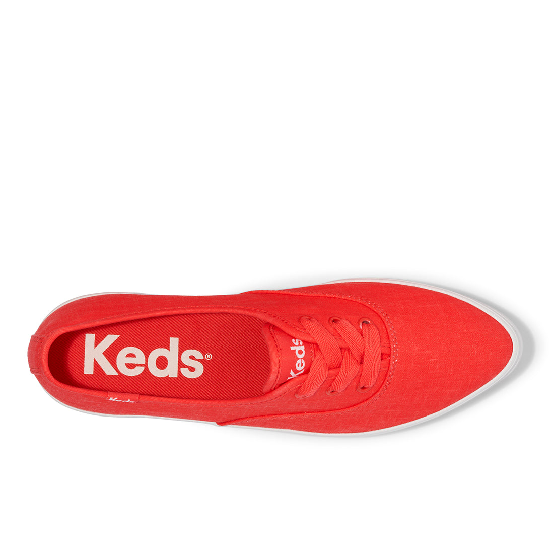 Keds Womens' Point Linen Red — Timeless