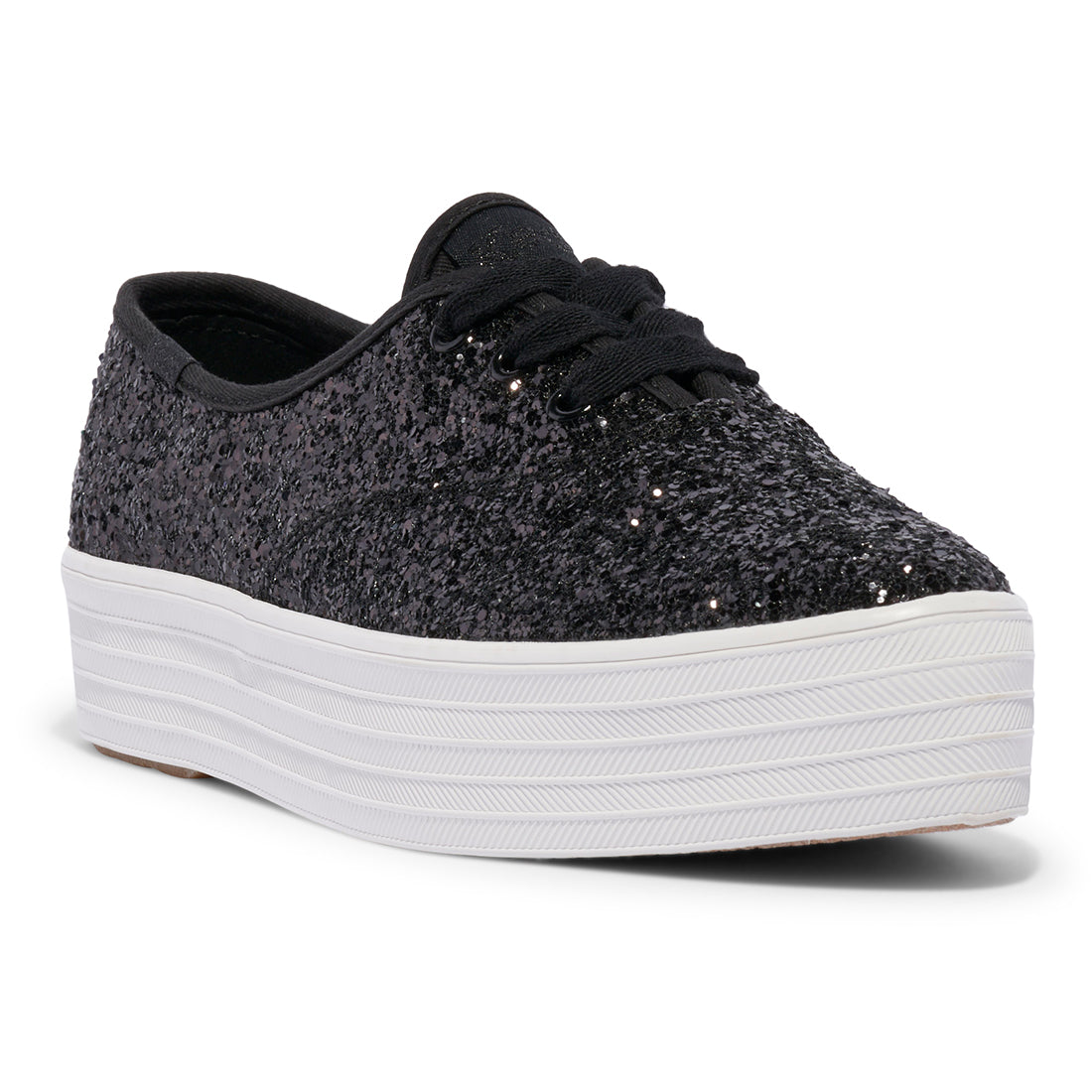 Keds Womens' Point Glitter Cel Black — Timeless