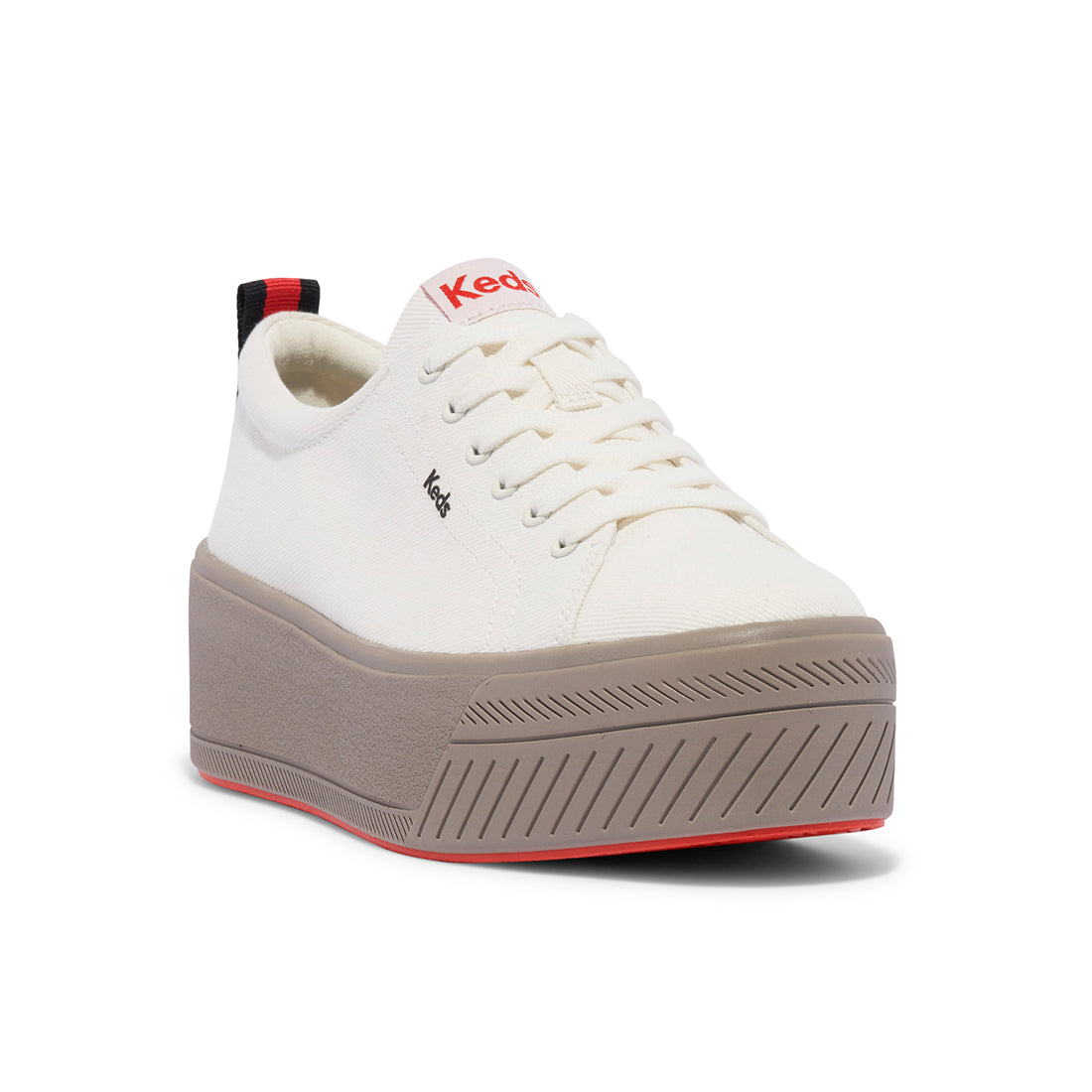 Keds Womens' Skyler Heavy Twill Sneaker White — Versatile