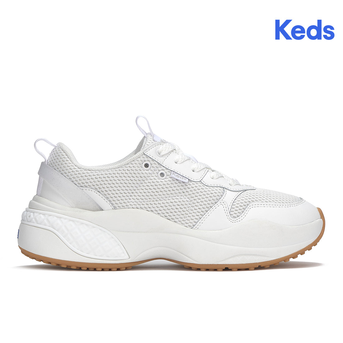 Women's Cross City Trainer Leather/Mesh Sneaker White — Polished