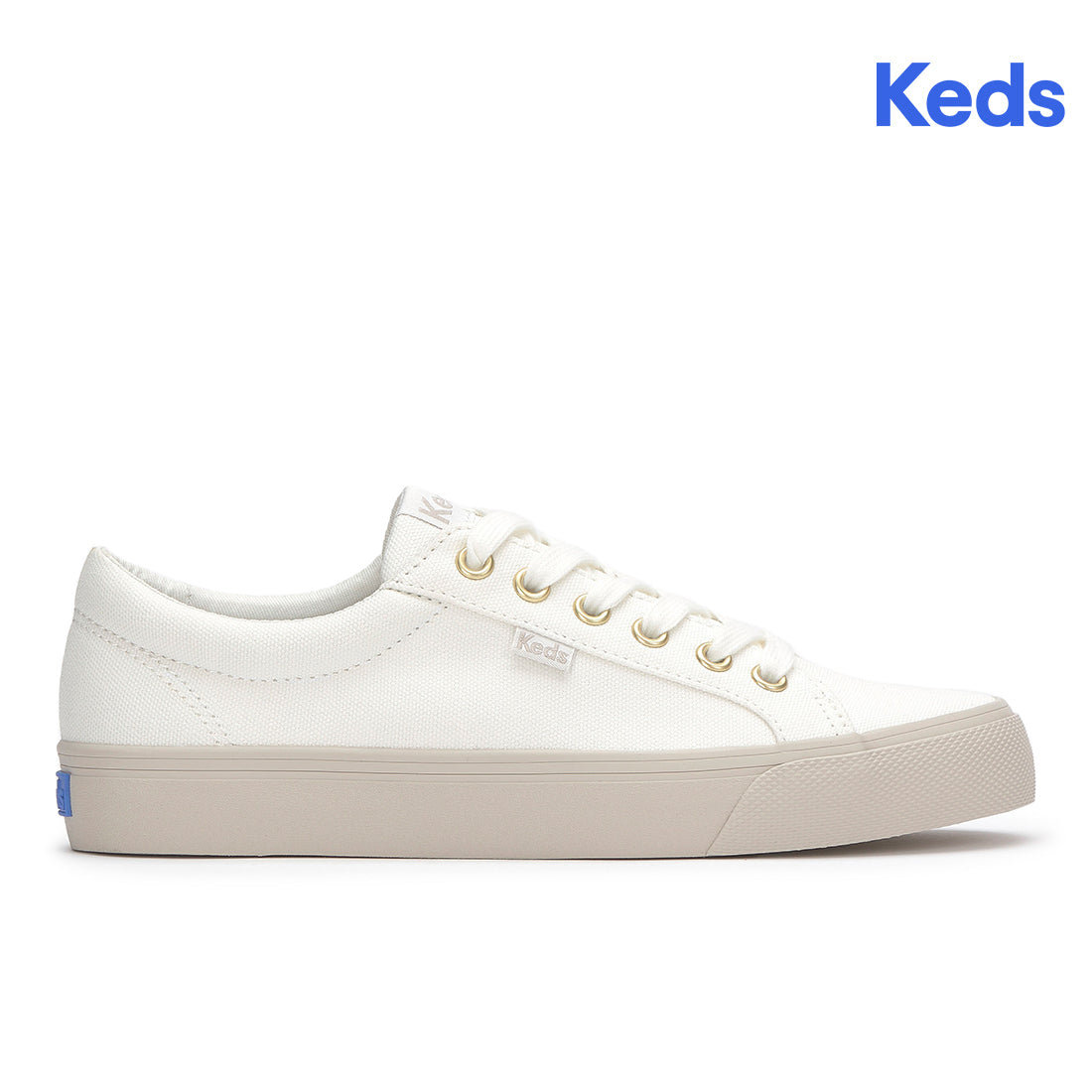 Women's Jump Kick Canvas Tone Off Foxing Sneaker Snow White — Casual