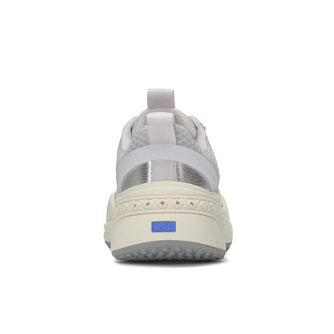 Women's Cross City Trainer Leather/Mesh Sneaker Grey/Silver — Polished