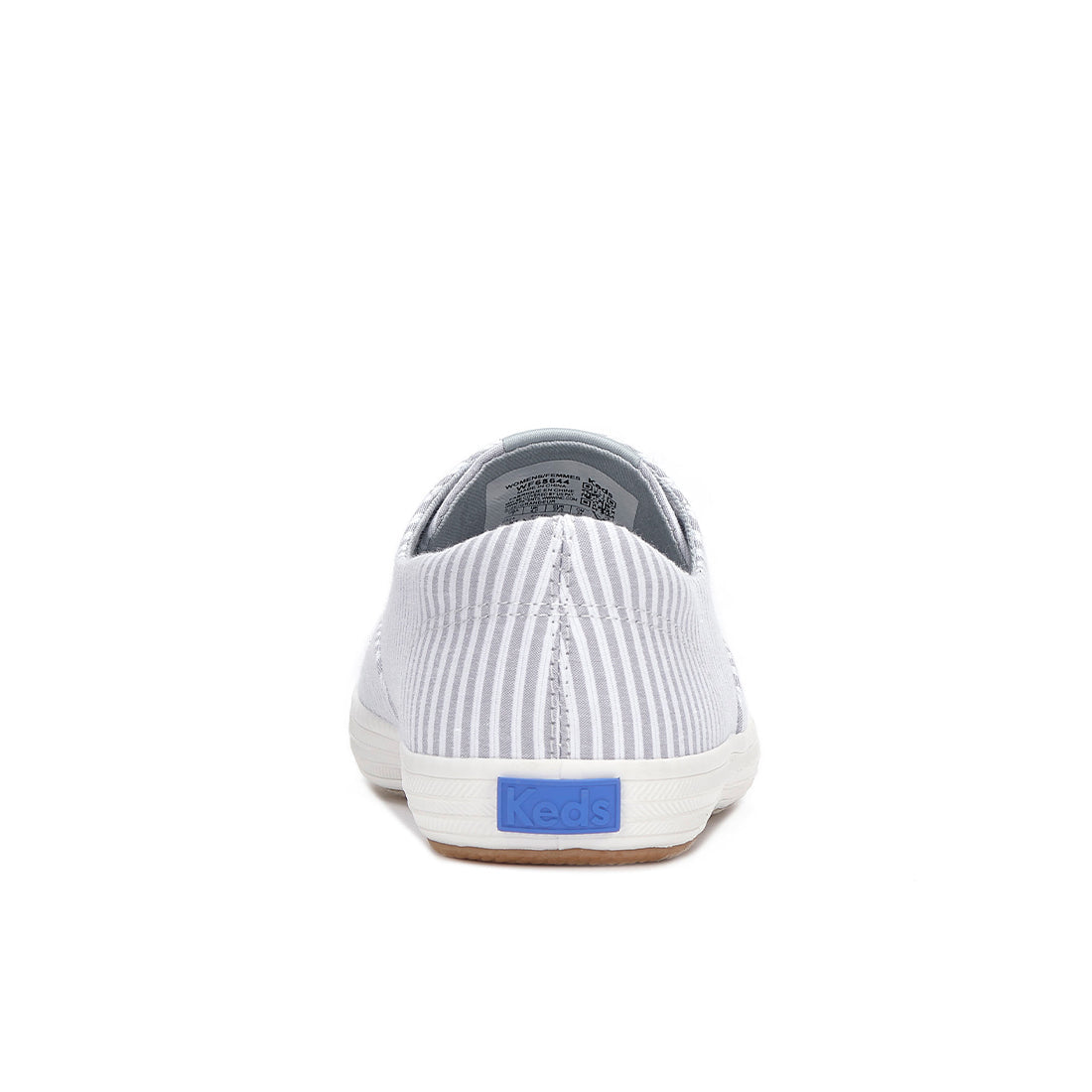 Womens Champion Round Toe Slip Ticking Stripe Sneaker Gray — Easygoing