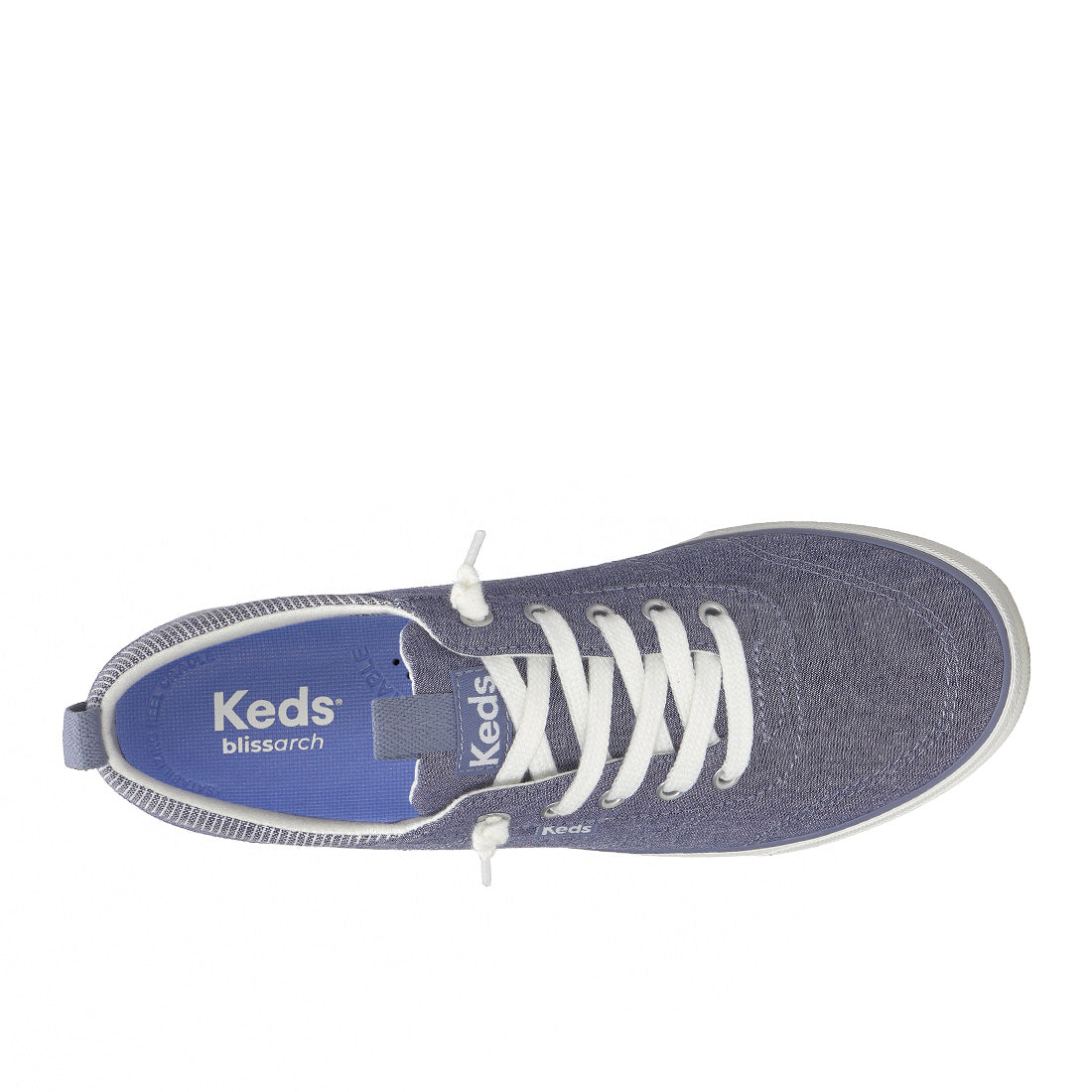 Keds Center III Slip-On Chambray Navy Sneaker — Easygoing