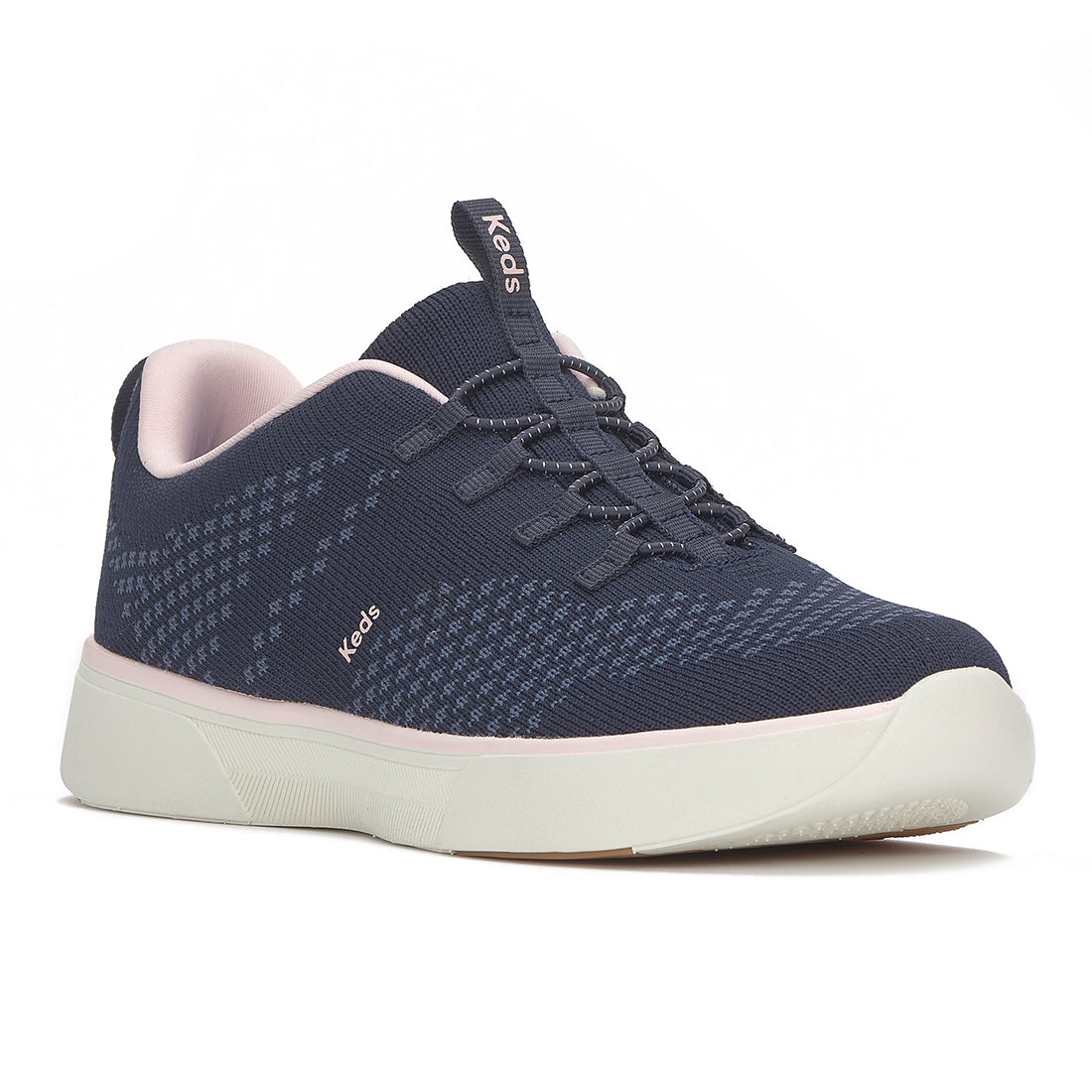 Keds Blisswalk Alt Eng Knit Navy/Pink — Timeless