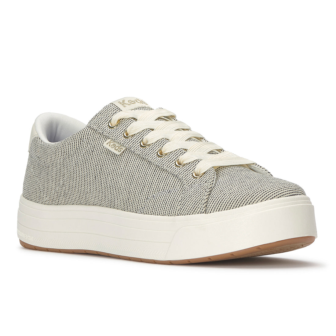 Keds Park Seed Stripe Egret — Timeless