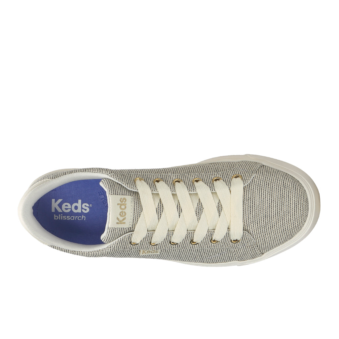Keds Park Seed Stripe Egret — Timeless