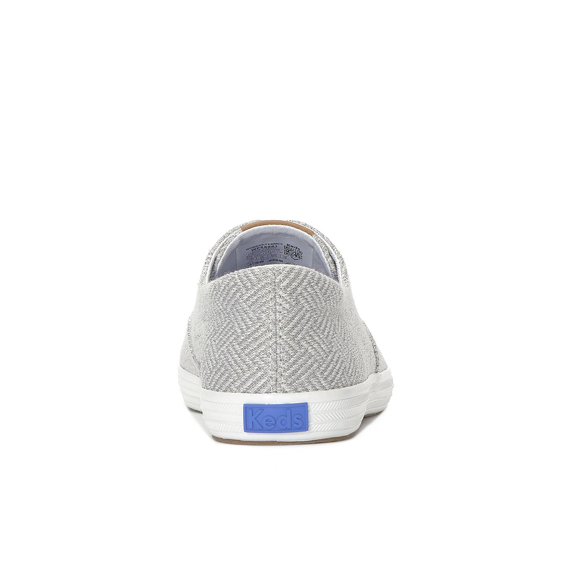 Keds Champion Round Toe Slip Crosshatch Textile Sneaker Light Grey — Easygoing