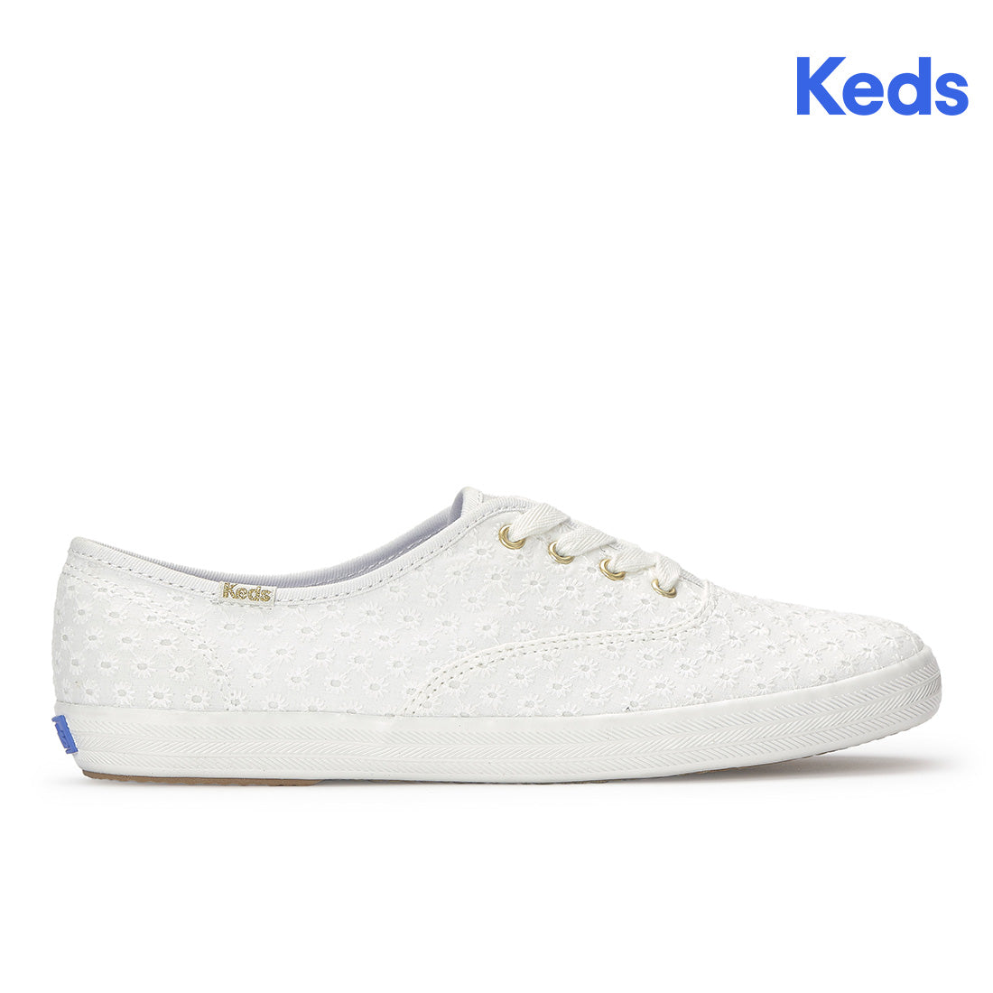Keds Champion Mini Daisy Eyelet Sneaker Snow White — Versatile