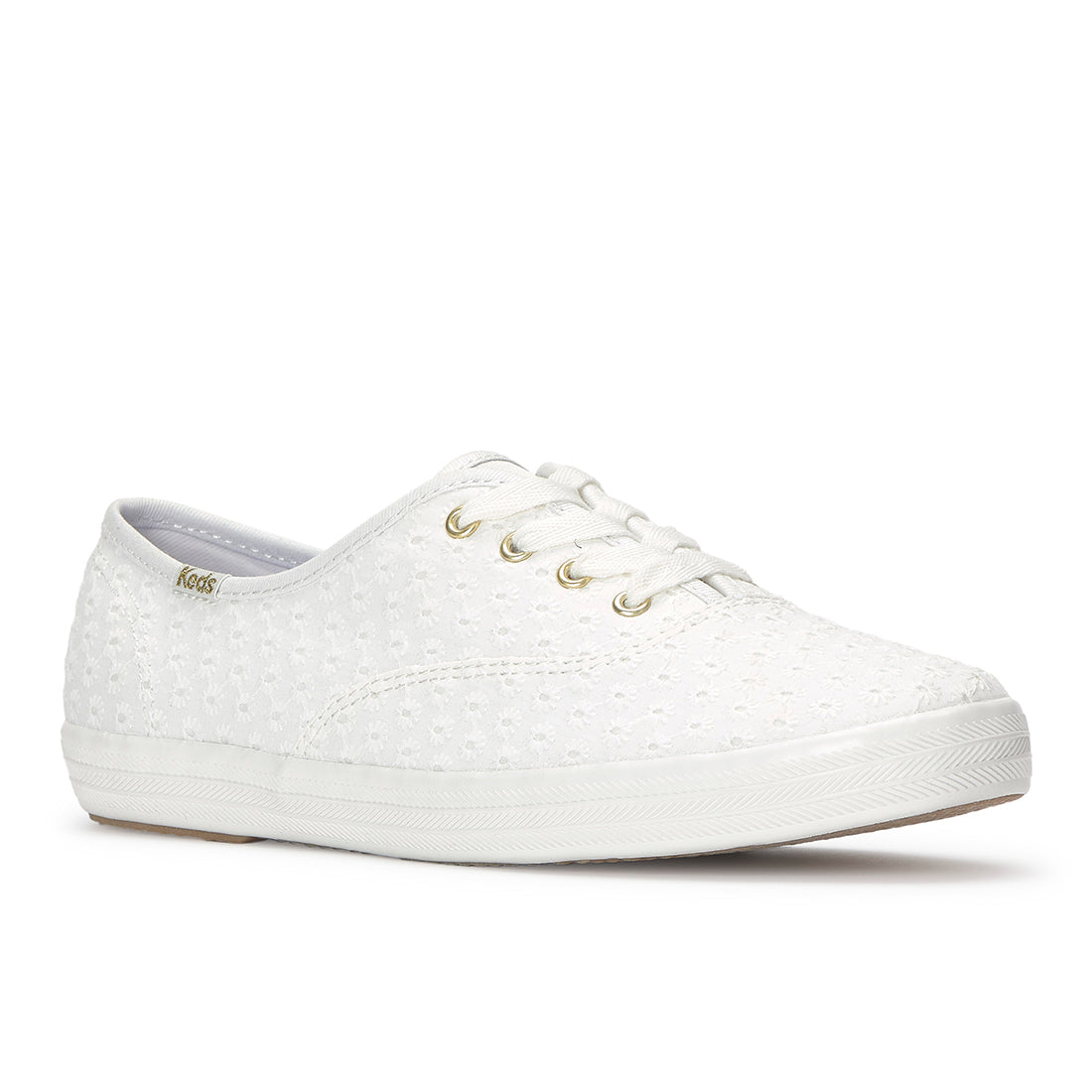 Keds Champion Mini Daisy Eyelet Sneaker Snow White — Versatile