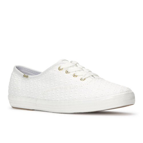 Keds Champion Mini Daisy Eyelet Sneaker Snow White — Versatile