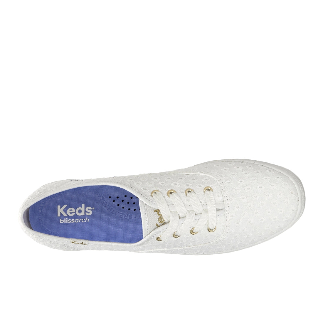 Keds Champion Mini Daisy Eyelet Sneaker Snow White — Versatile