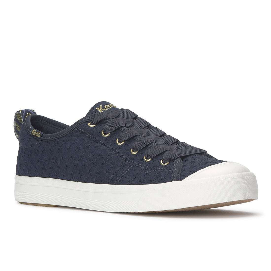 Keds Cruise Mini Daisy Eyelet Navy — Timeless