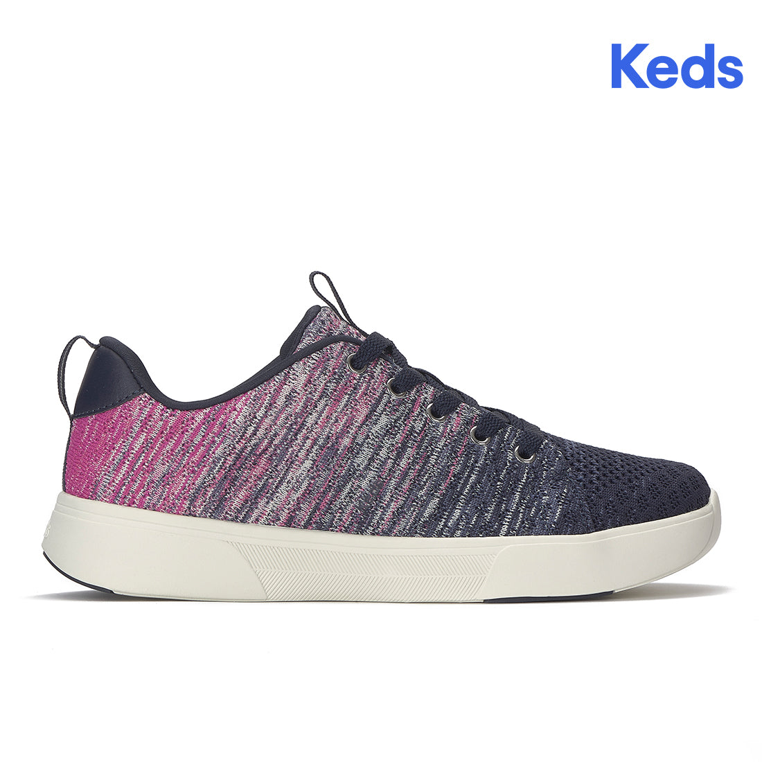 Keds Blisswalk Lace Ombre Eng Knit Navy/Fuchsia — Classic