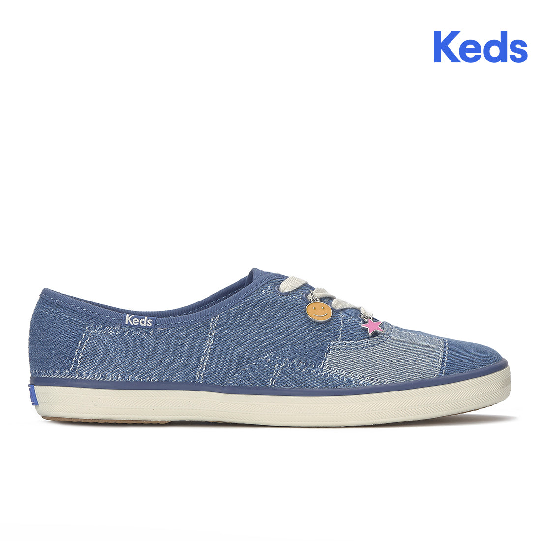 Keds Champion Denim Patchwork Charm Sneaker Blue Denim — Versatile