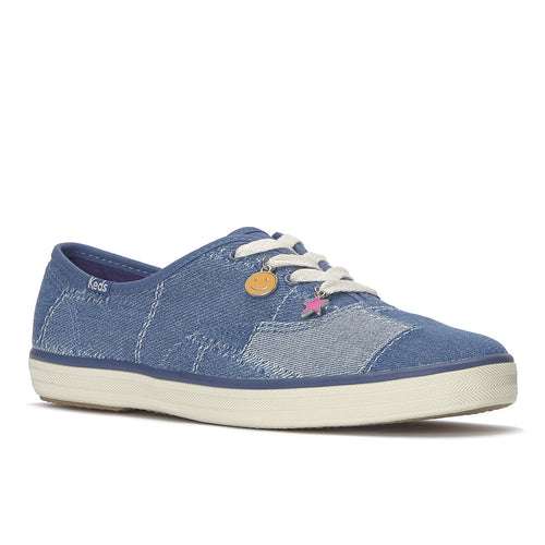 Keds Champion Denim Patchwork Charm Sneaker Blue Denim — Versatile