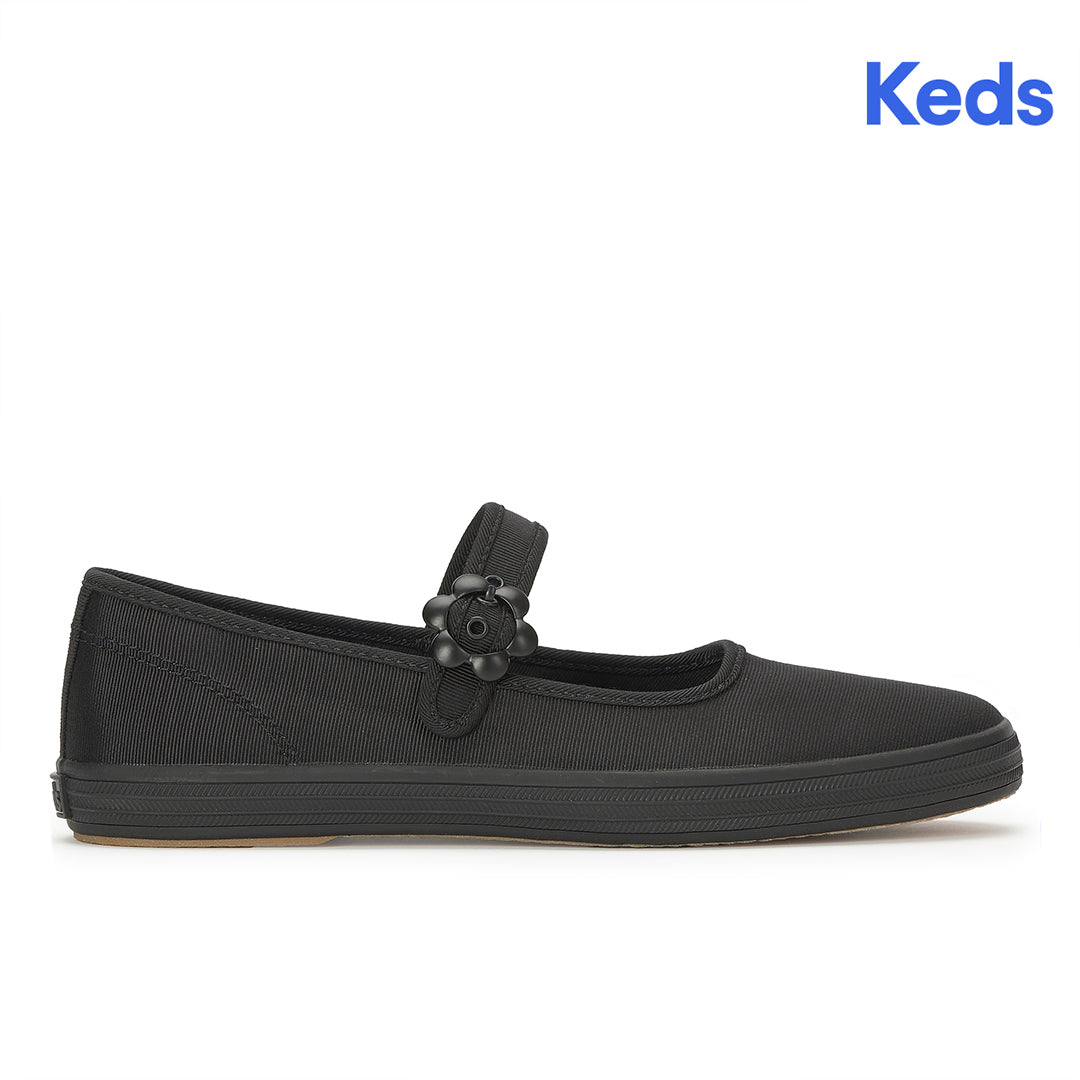 Women's Maisie Mary Jane Grosgrain Black/Black Sneaker — Versatile