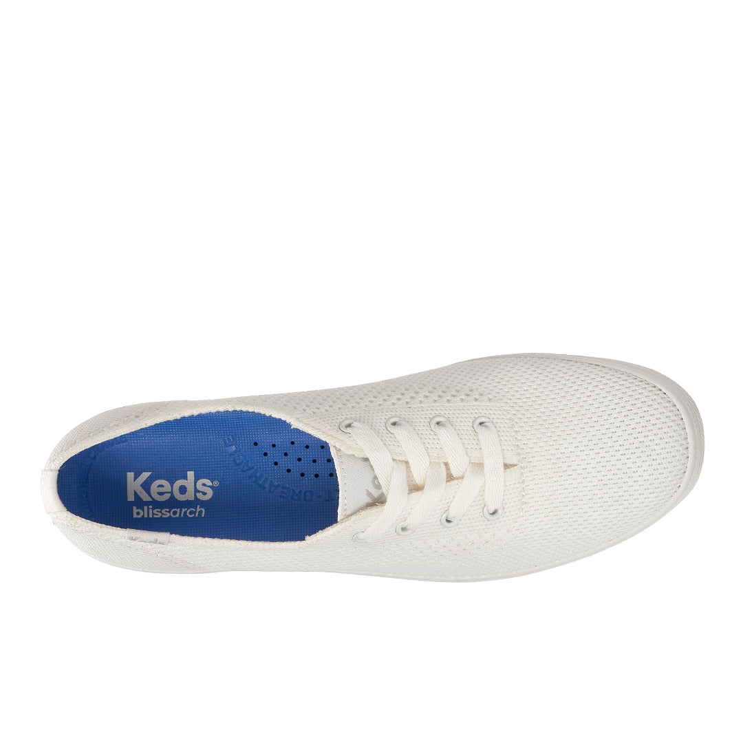 Women's Keds Champion Eng Knit Snow White Sneaker — Versatile