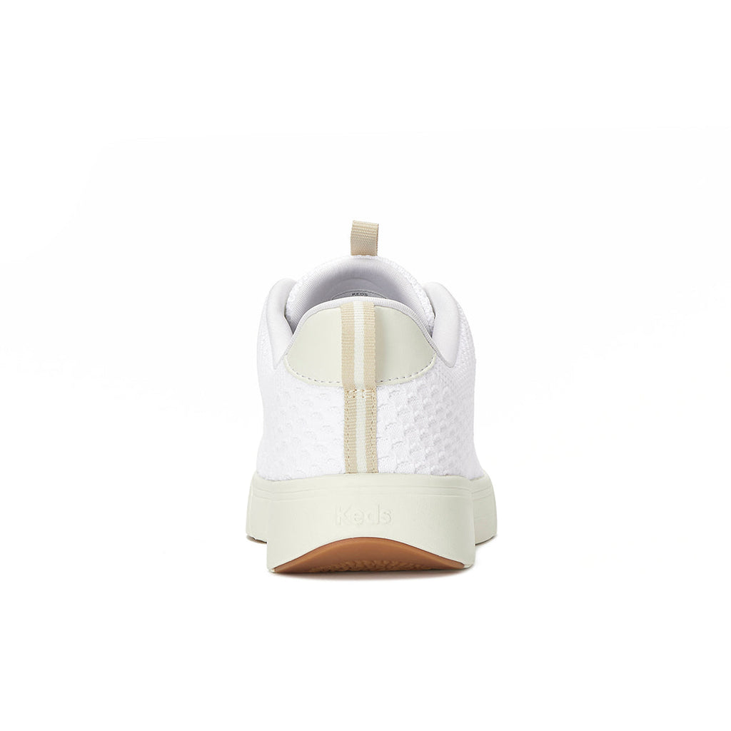 Women's Blisswalk Lace Textured Eng Knit Snow White Sneaker