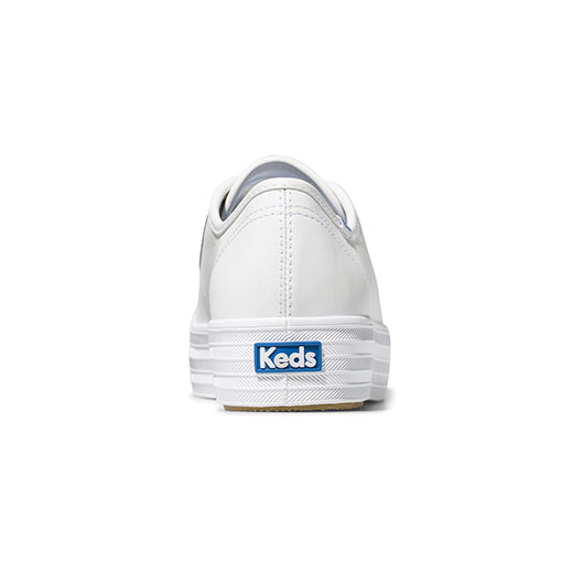 Women's Triple Kick Leather White — Polished