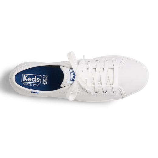 Women's Triple Kick Leather White — Polished