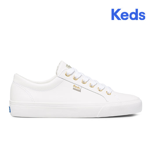 Women's Jump Kick Leather White — Polished