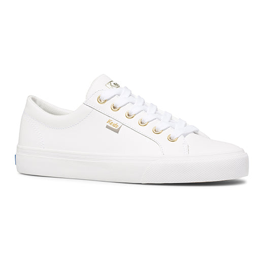 Women's Jump Kick Leather White — Polished