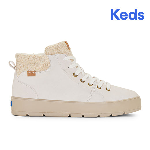 Women's Tahoe Suede Cable Knit Boot Oatmeal — Weather-Ready
