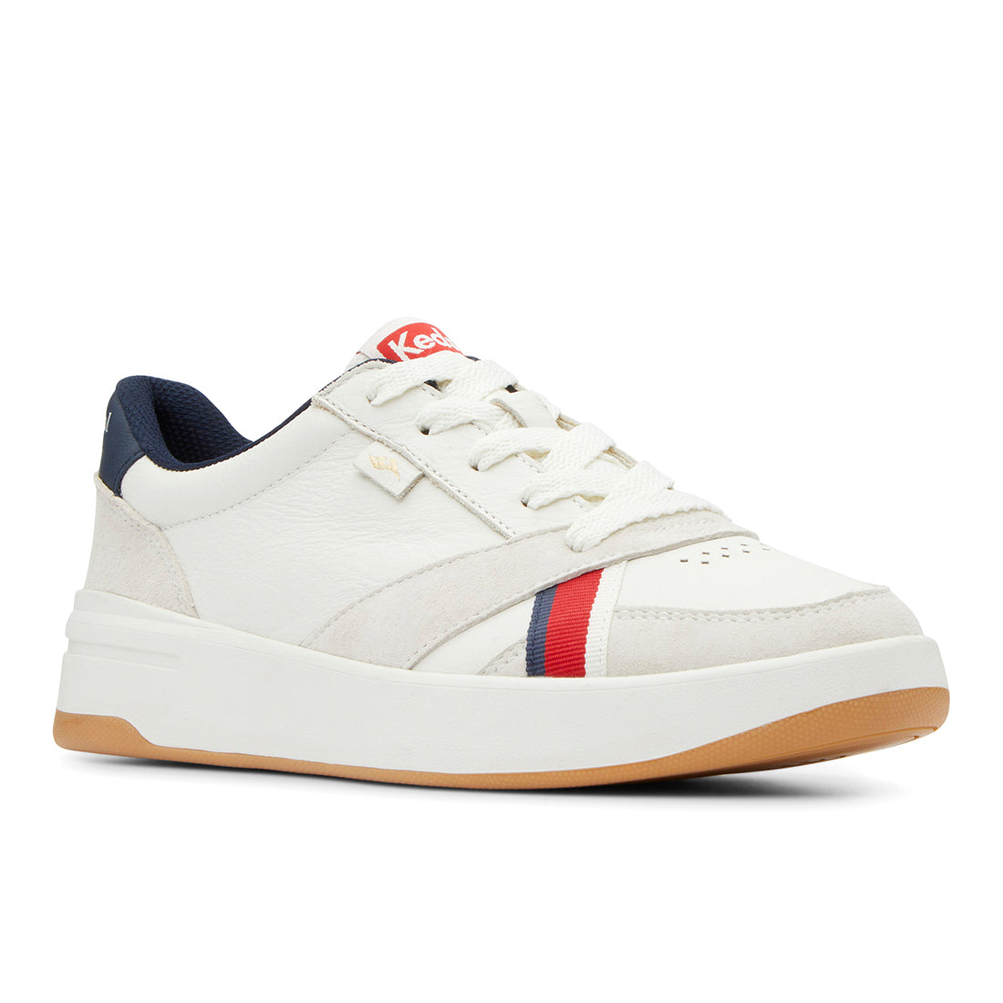 Keds Womens' Recreational Habits The Court White/Navy/Red