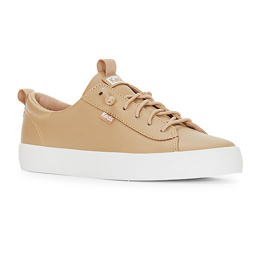 Women's Kickback Leather Sneaker Taupe — Polished
