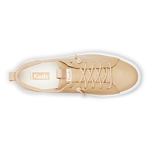 Women's Kickback Leather Sneaker Taupe — Polished