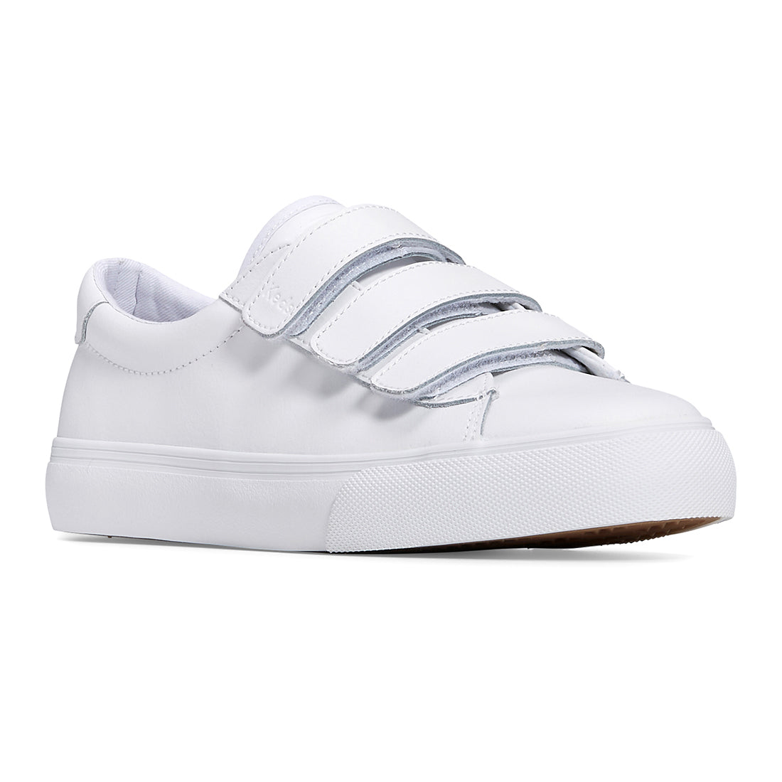 Women's Jump Kick V Leather Sneaker White — Polished