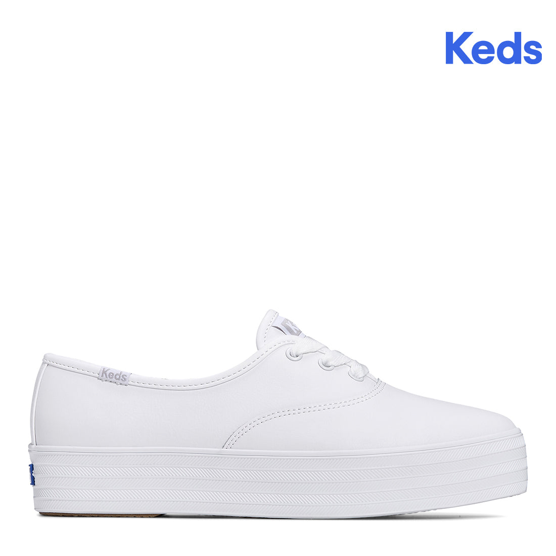 Women's Point Leather Sneaker White — Polished