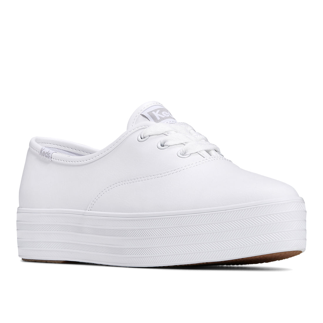 Women's Point Leather Sneaker White — Polished