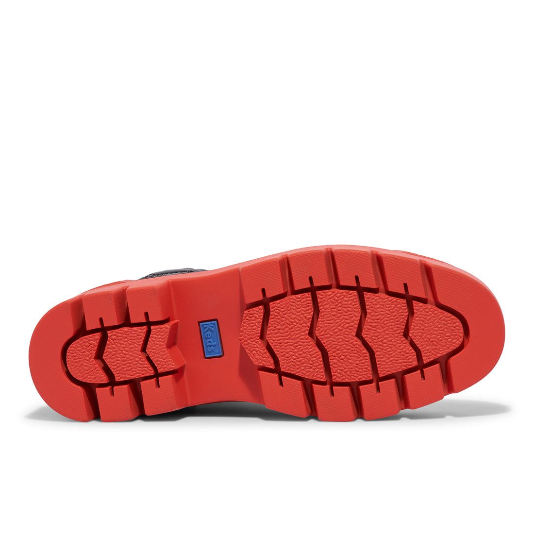 Keds Womens' Soho Boot Quilted Nylon Pop Outsole Black/Red — Weather-Ready