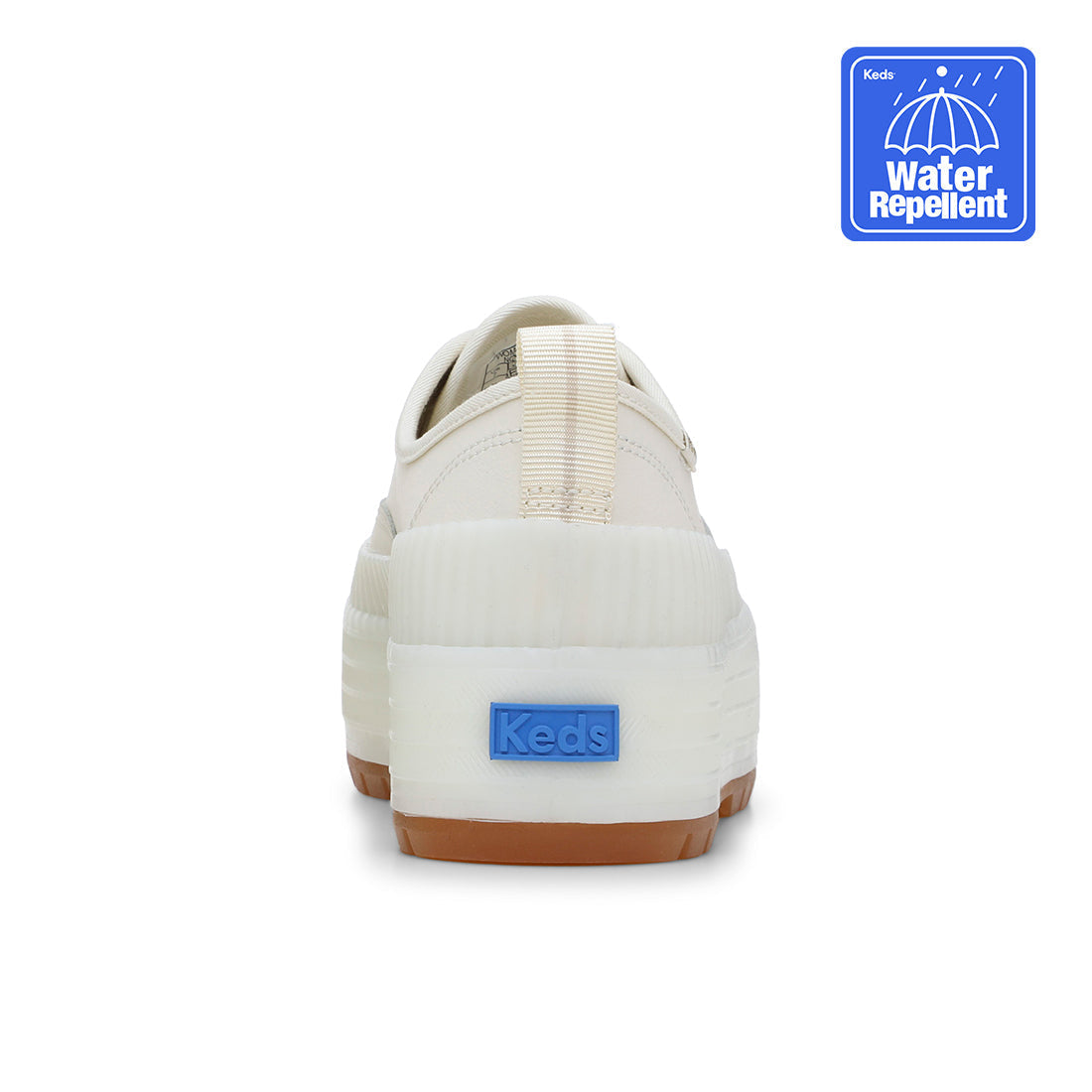 Keds Womens' The Platform Lug Weatherized Leather Off White — Elevated