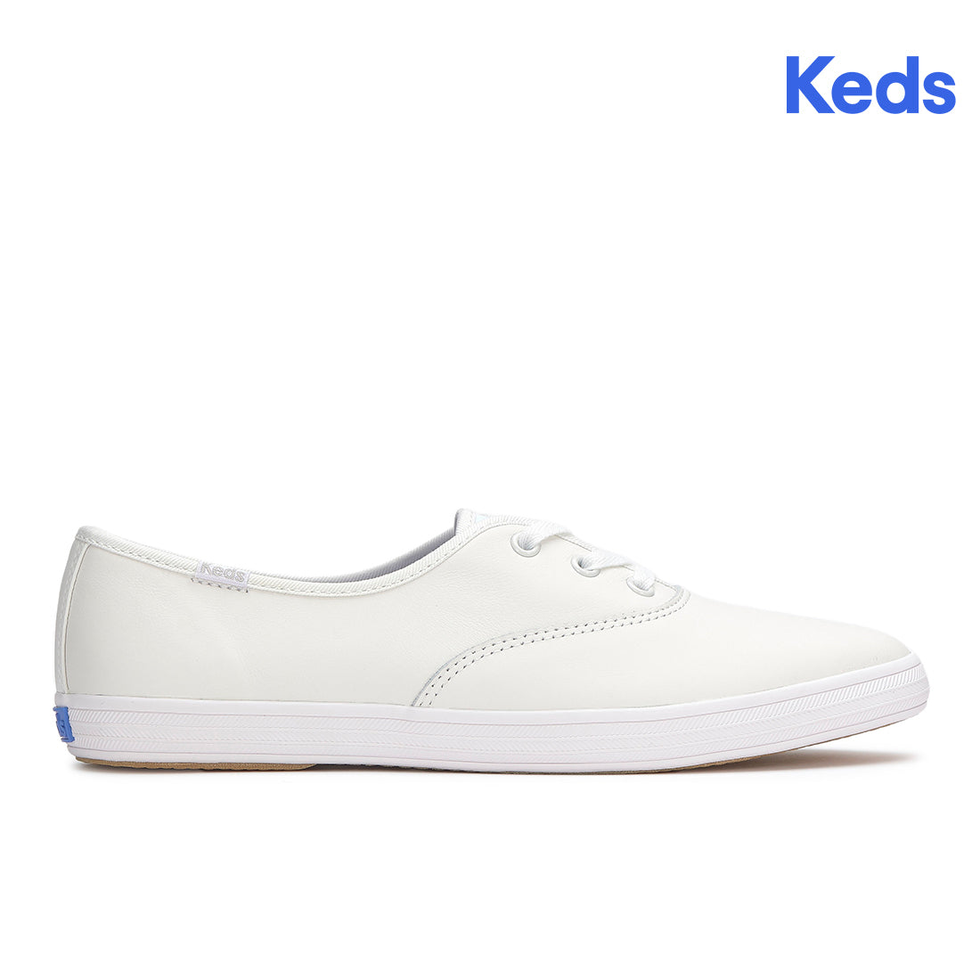 Womens Champion Point Low Leather Sneaker White — Polished