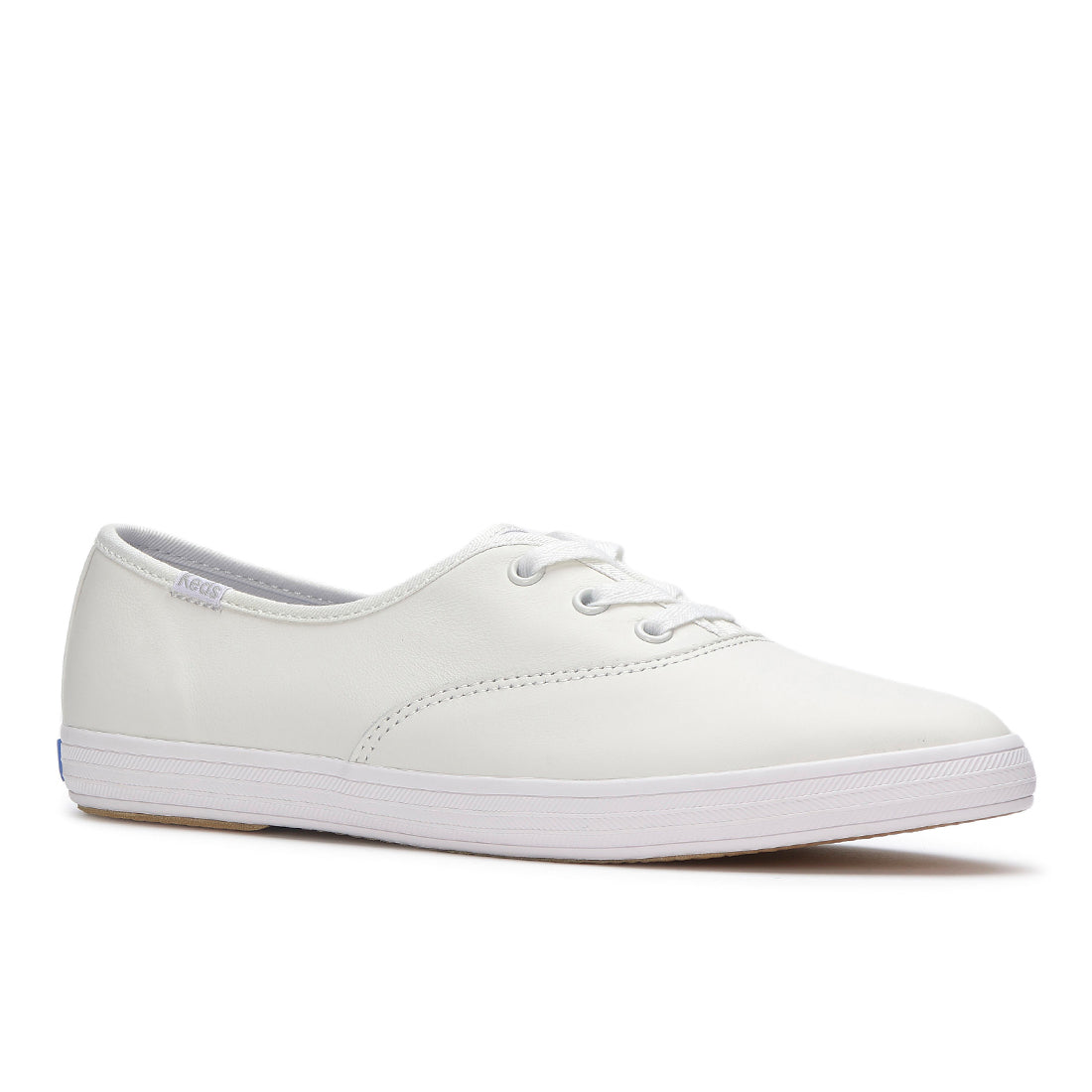 Womens Champion Point Low Leather Sneaker White — Polished