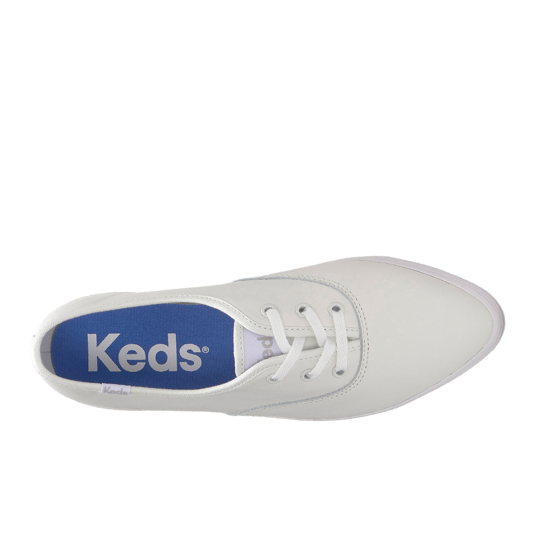 Womens Champion Point Low Leather Sneaker White — Polished